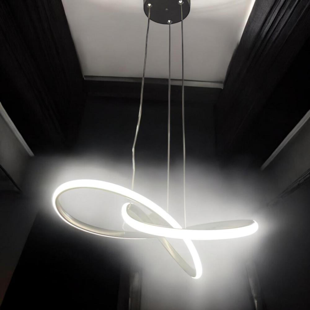 Lustra LED Ø40cm, model buclat, lumina rece, calda si neutra, AVI-4692 [2]