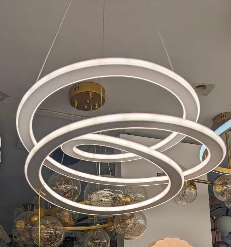 Lustra LED spirala one piece suspendata, design modern, Ø45cm, negru, AVI-4367 [4]