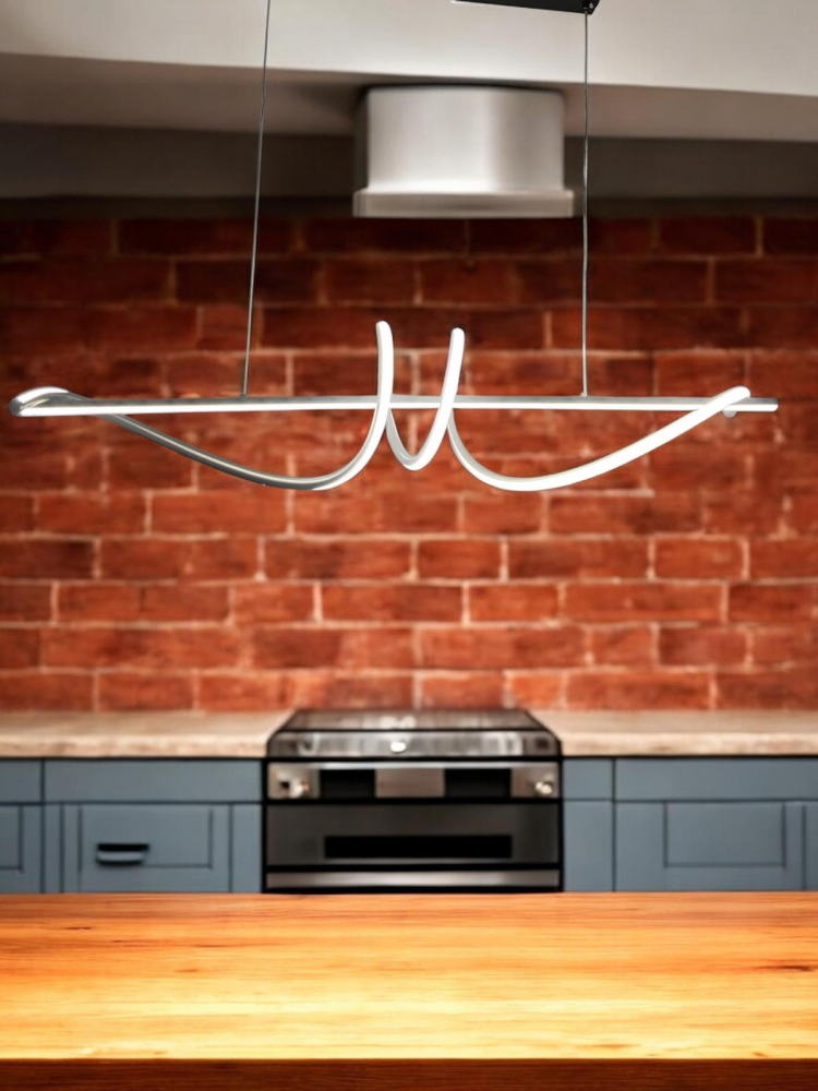 Lustra LED suspendata 100cm, dining, schelet negru, lumina rece, calda si neutra, AVI-4679 [3]