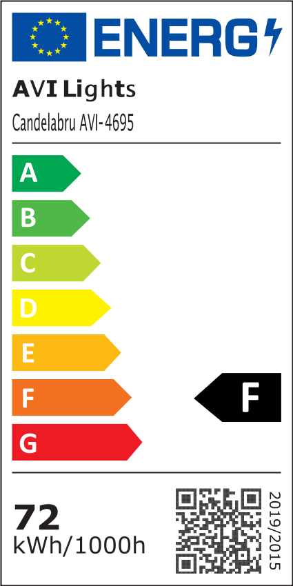 Lustra LED tip candelabru Ø40cm, H corp 15cm, latime corp 5.5cm, suspendat, lumina rece, calda si neutra, AVI-4695 [7]