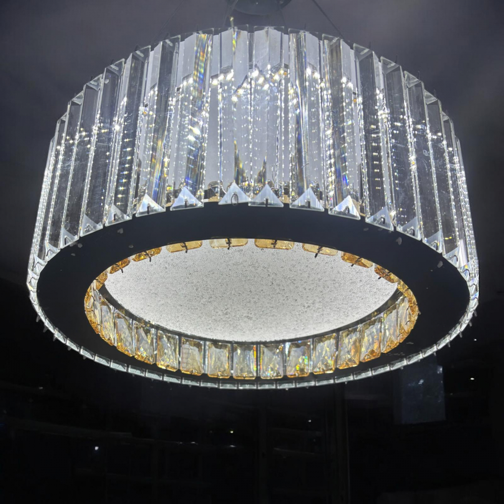 Lustra LED tip candelabru Ø40cm, H corp 15cm, latime corp 5.5cm, suspendat, lumina rece, calda si neutra, AVI-4695 [4]