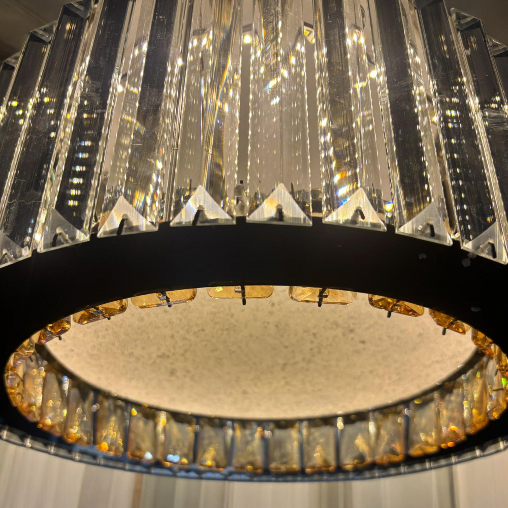 Lustra LED tip candelabru Ø40cm, H corp 15cm, latime corp 5.5cm, suspendat, lumina rece, calda si neutra, AVI-4695 [2]