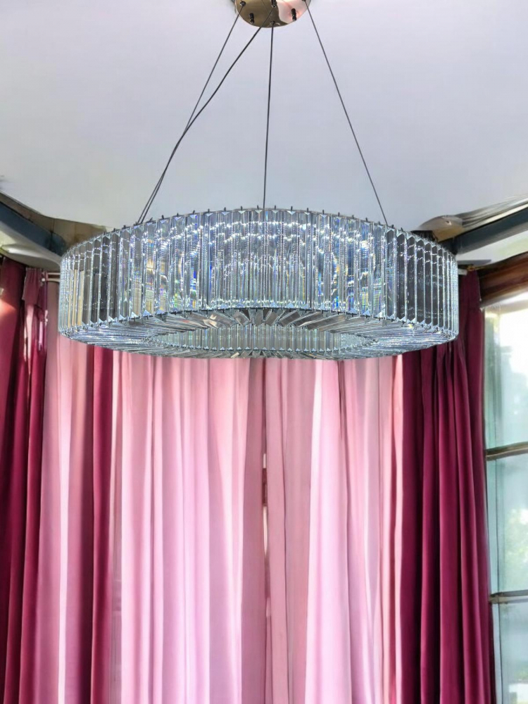 Lustra LED tip candelabru Ø80cm, H corp 15cm, latime corp 17cm, suspendat, lumina rece, calda si neutra, AVI-4696 [3]