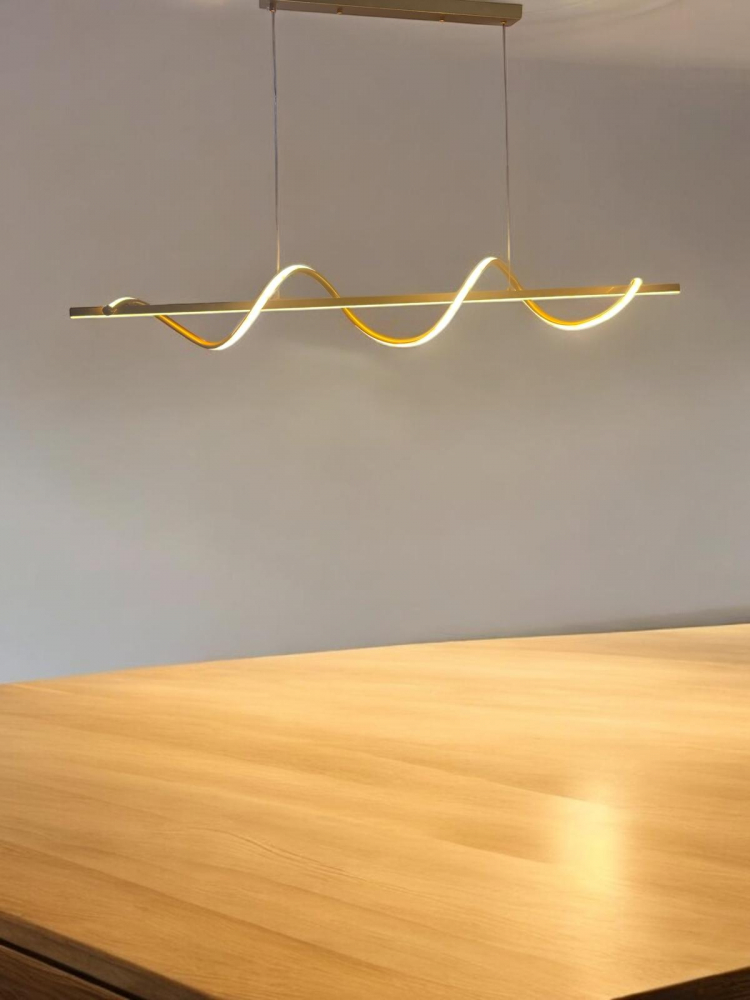 Lustra suspendata dining 120cm, LED, schelet auriu, lumina rece, calda si neutra, AVI-4677 [5]