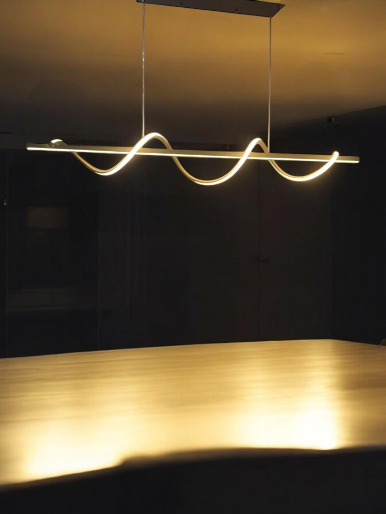 Lustra suspendata dining 120cm, LED, schelet negru, lumina rece, calda si neutra, AVI-4676 [1]