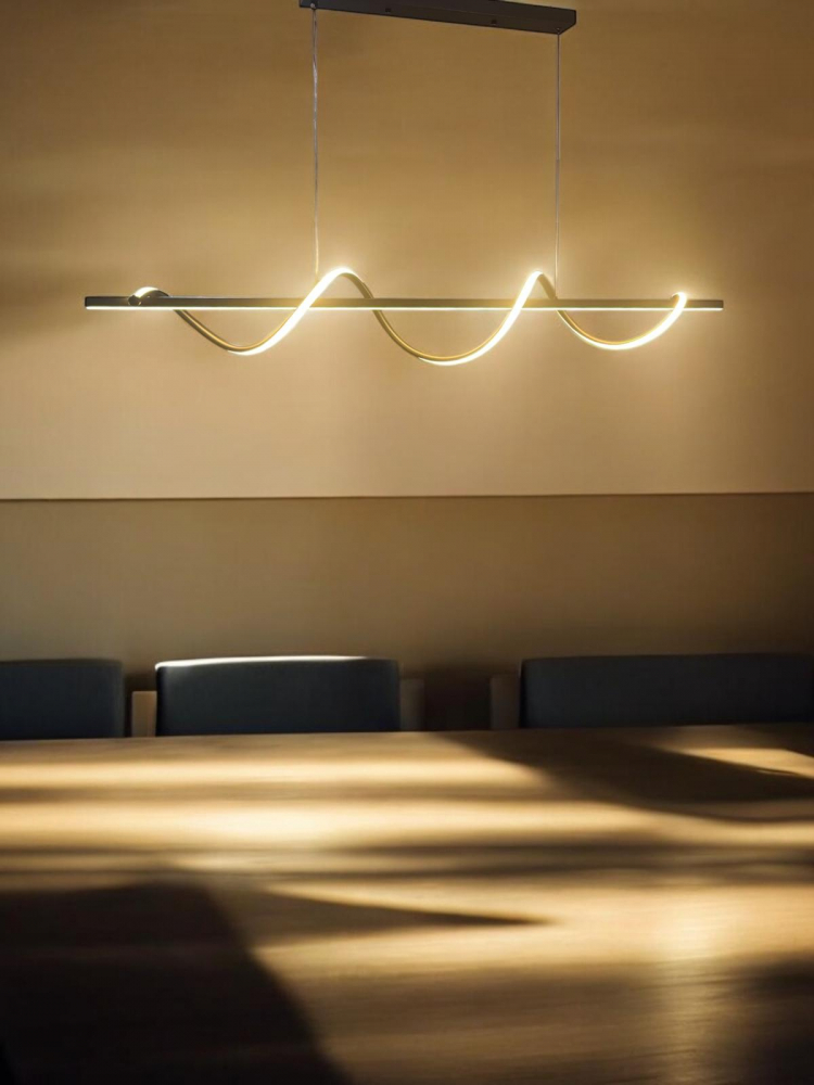 Lustra suspendata dining 120cm, LED, schelet negru, lumina rece, calda si neutra, AVI-4676 [3]