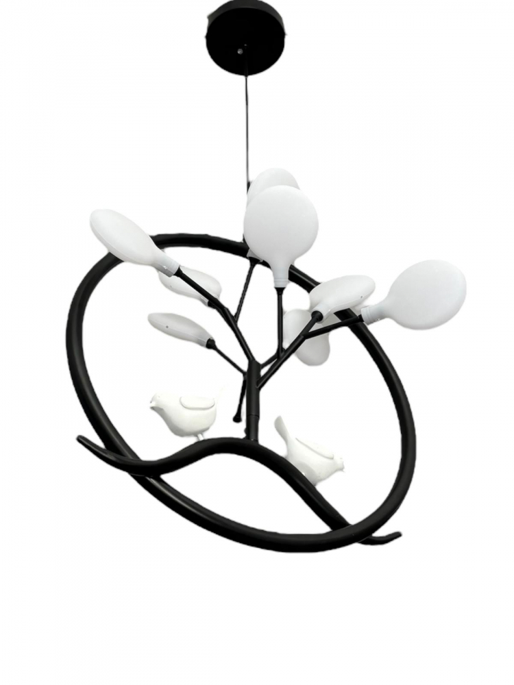 Lustra suspendata, model natura, cerc Ø 36cm, cu 9 sloturi pentru becuri G4 (cu doi pini), AVI-4392 [5]