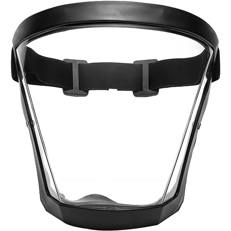 Masca de protectie anti-aburire super-protectiva, Anti-aburire, Reutilizabile, Negru/Transparent [6]