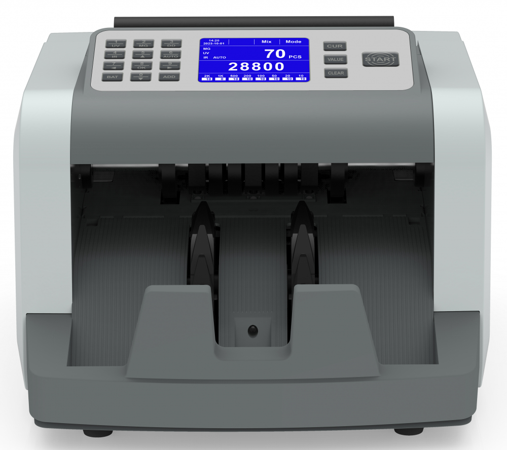 Masina de numarat bani AVI®, numarare cantitativa, senzori UV, MG, IR, display TFT 2.8", AVI-P70 [2]