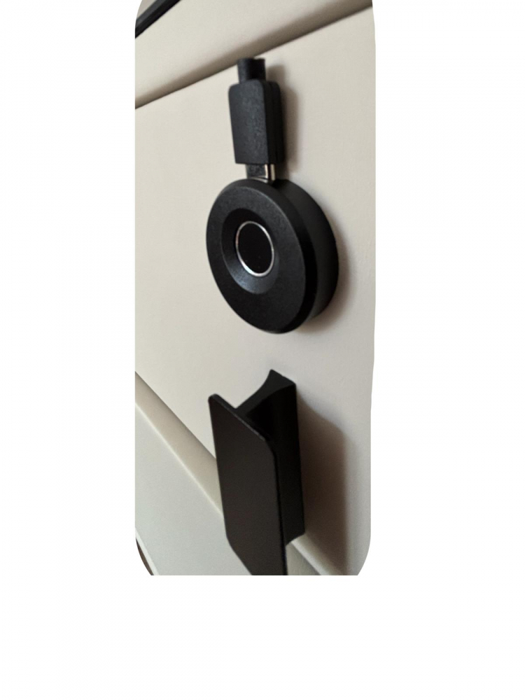 Noptiera Smart cu Iluminare LED, Încărcare Wireless, 2 boxe Bluetooth și securizare sertar cu amprenta, 50 x 40cm, H 45cm, bej, AVI-4875 [10]