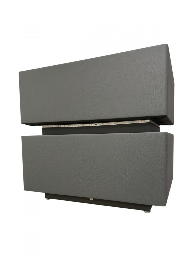 Noptieră smart cu încărcare wireless, LED cu senzor de mișcare și sticlă securizată, 50 x 41 x 47 cm, AVI-5224 [3]