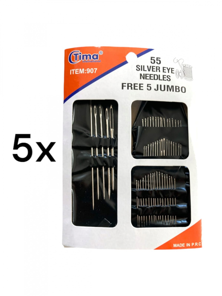 Pachet 5 seturi a cate 55 ace pentru cusut de diferite marimi, AVI-691 [3]
