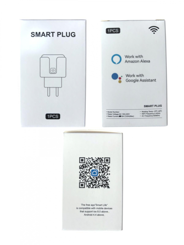 Pachet priza inteligenta 16A, monitorizare consum energie si programare prin aplicatia Tuya - Smartlife, compatibila Alexa si Google Assistant si triplu stecher 4635 cu 3 prize AVI-4486 [2]