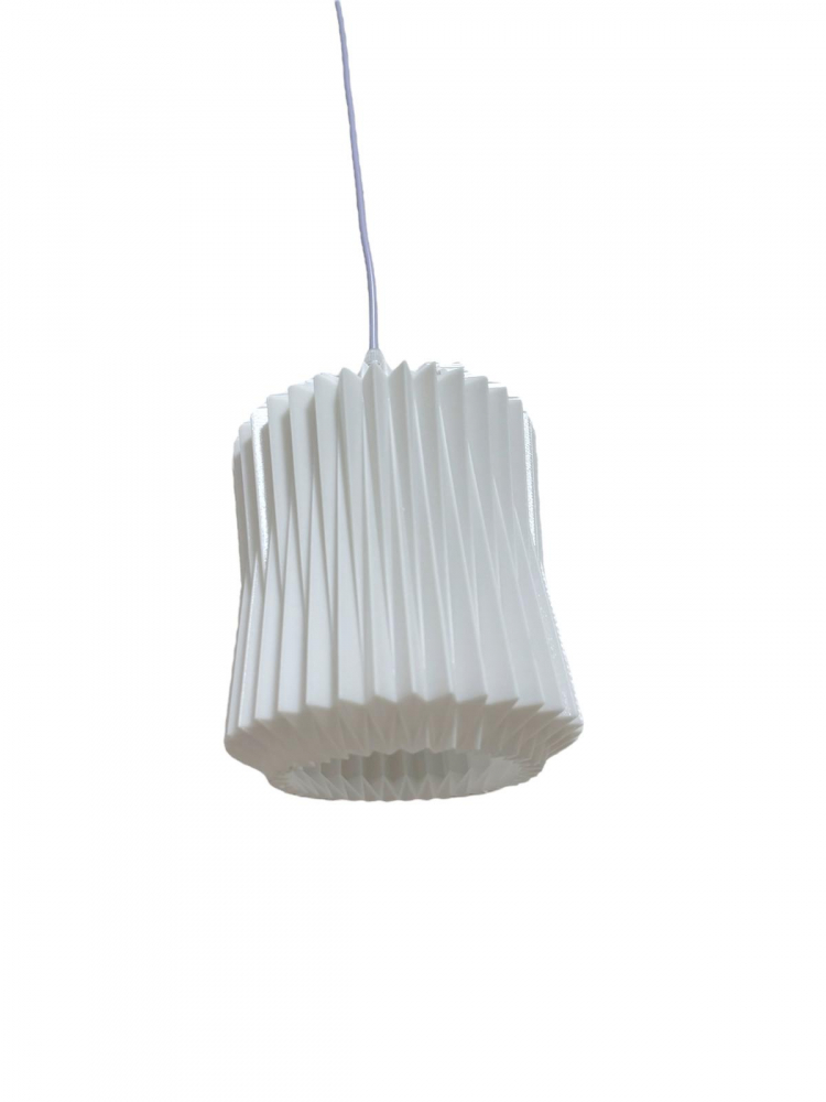 Pendul model origami, plastic, H 18cm, Ø15 cm, E27, AVI-4405 [2]