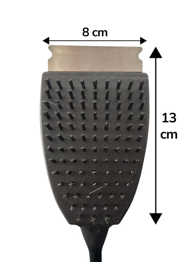 Perie curățare grătar AVI® cu răzuitor și 100 de fascicule din sârmă, 48.5 cm lungime, cap perie 13 x 8 cm, AVI-4986 [2]