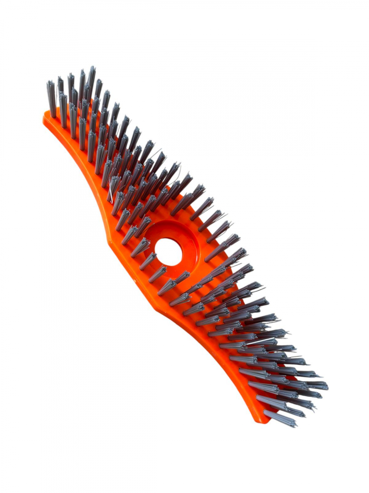 Perie dreptunghiulară 300mm pentru motocoasă – curățare pavele, rosturi, dale, suprafețe dure, 108 mănunchiuri de peri nylon, AVI-5195 [1]