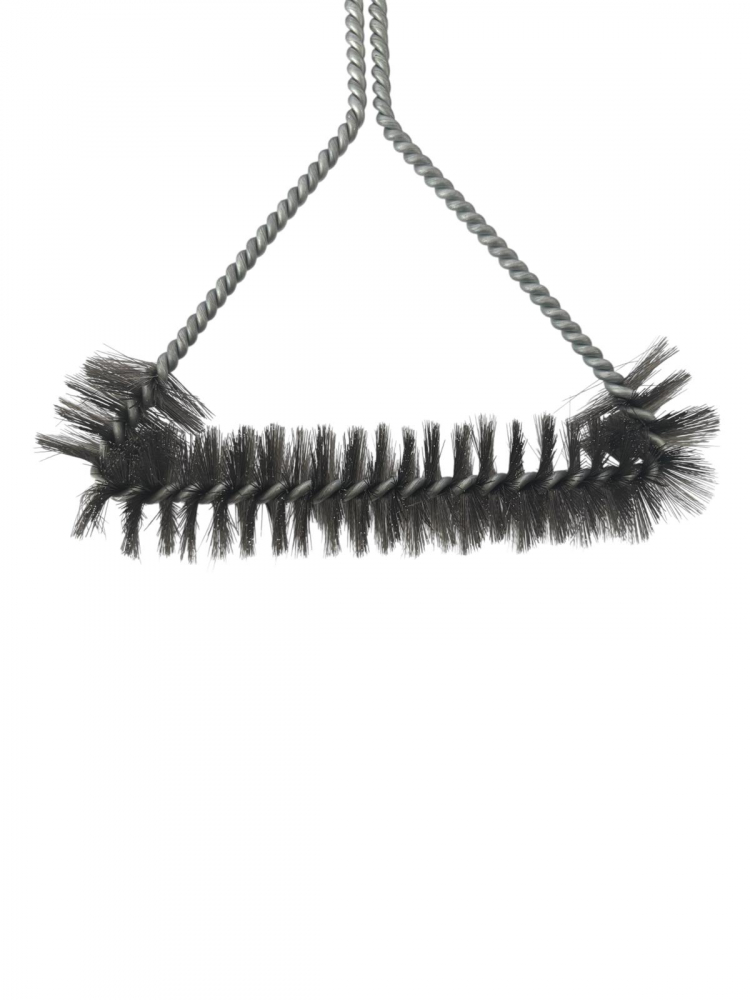 Perie grătar simplă AVI® cu cap cilindric din sârmă, un rând, 30 x 16 cm, AVI-4982 [2]
