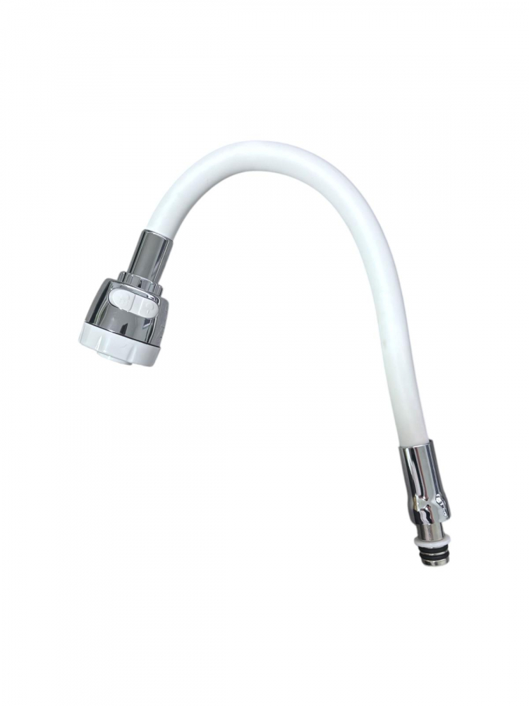 Pipa flexibila bucatarie, perlator cu doua functii, lungime 48cm, alb, AVI-3342C [1]