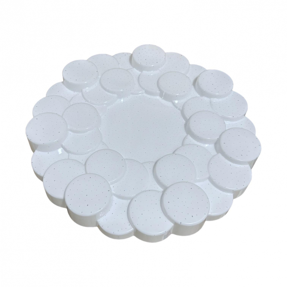 Plafoniera LED 2 x 36W, model cu cercuri in relief, Ø 39cm, AVI-4430 [2]