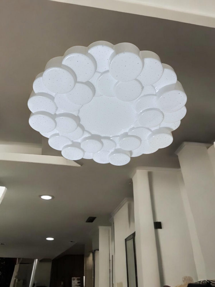 Plafoniera LED 2 x 36W, model cu cercuri in relief, Ø 39cm, AVI-4430 [3]