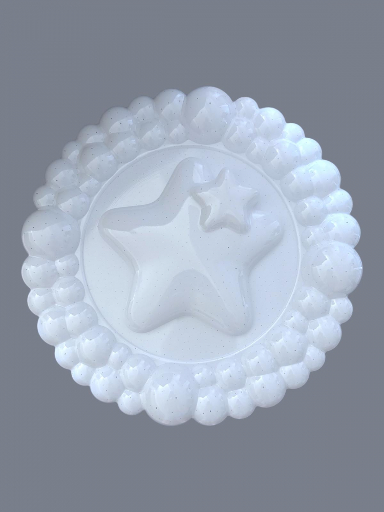 Plafoniera LED 2 x 36W, model stele in relief, Ø 39cm, AVI-4427 [2]