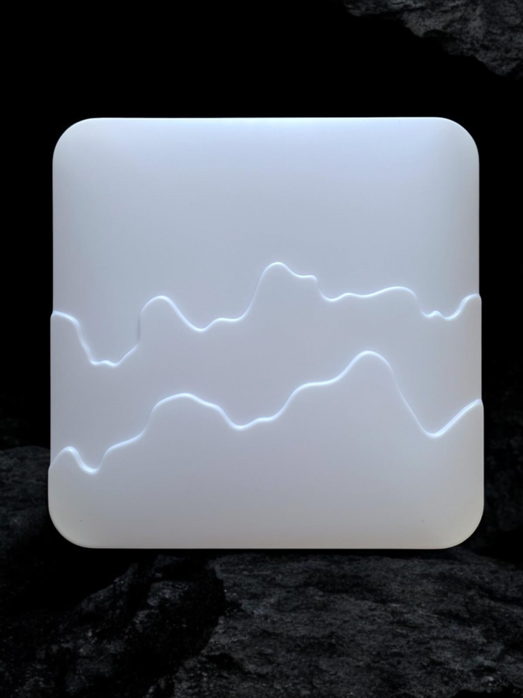 Plafoniera LED patrata, model mountain, 48 x 48cm, lumina rece, calda si neutra, AVI-4706 [3]