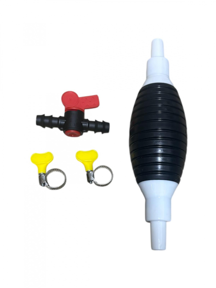 Pompa manuala pentru transfer lichide, cu robinet, furtun 1.5m si doua coliere prindere, AVI-4664 [2]