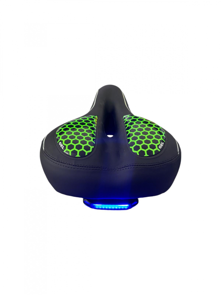Sa bicicleta cu stop LED rosu-albastru cu acumulator, insertii gel, 27 x 20cm, cu gaura, AVI-4328 [2]