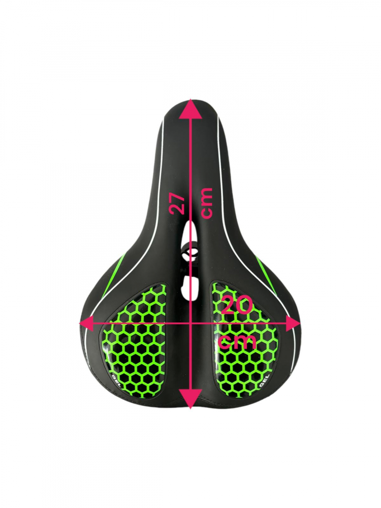 Sa bicicleta cu stop LED rosu-albastru cu acumulator, insertii gel, 27 x 20cm, cu gaura, AVI-4328 [5]