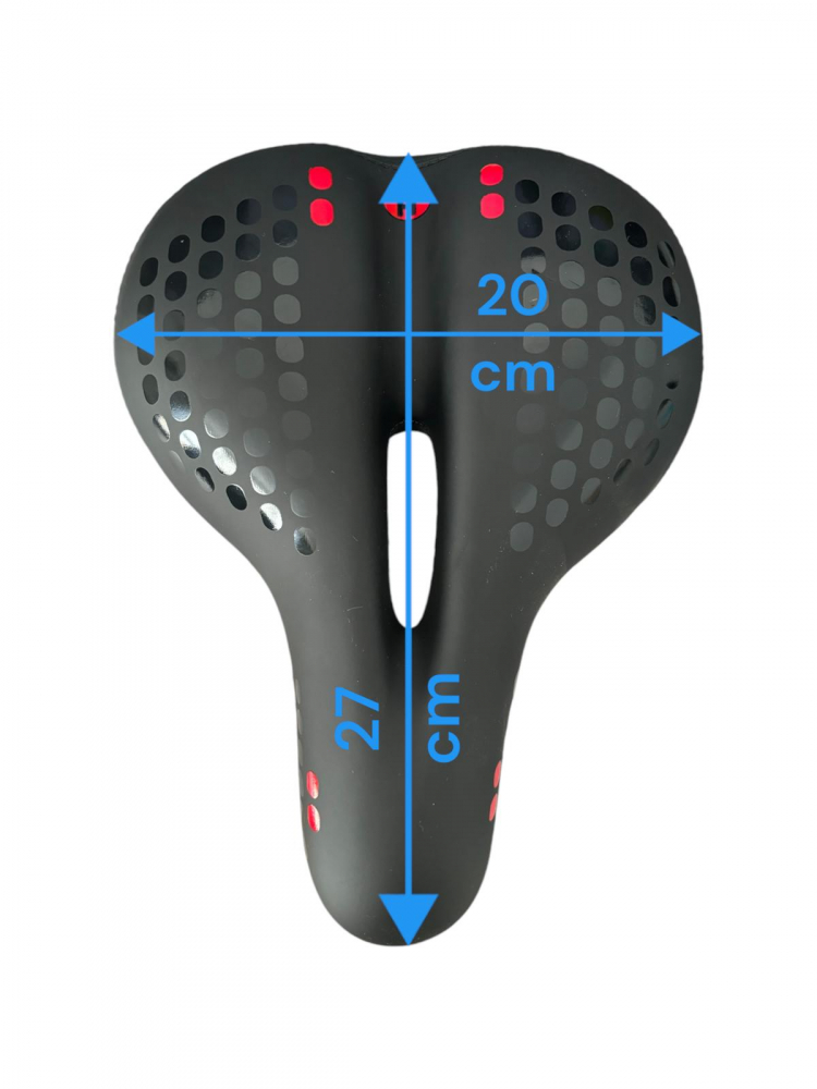 Sa bicicleta cu stop LED rosu-albastru cu acumulator, insertii gel, 27 x 20cm, cu gaura, AVI-4329 [3]