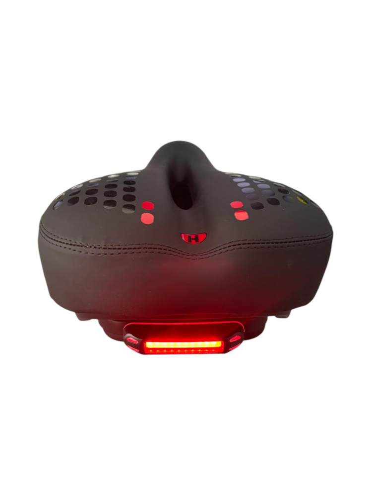 Sa bicicleta cu stop LED rosu-albastru cu acumulator, insertii gel, 27 x 20cm, cu gaura, AVI-4329 [4]