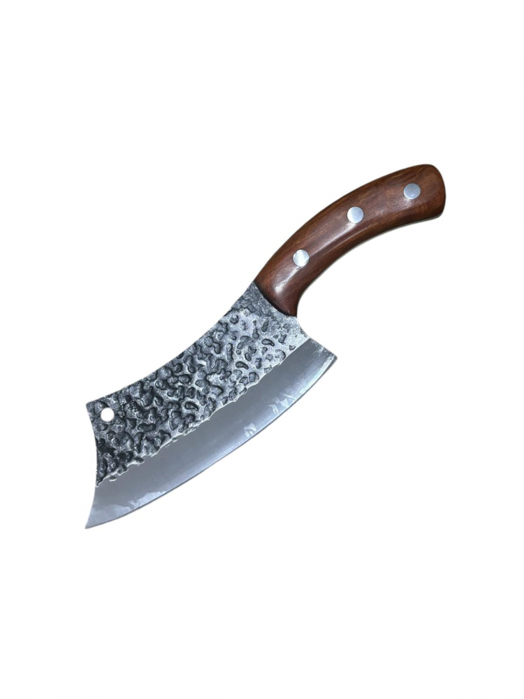 Satar de tip japonez, full tang, 375 grame, maner lemn, maro, lama 16cm, total 26cm, AVI-3902 [1]