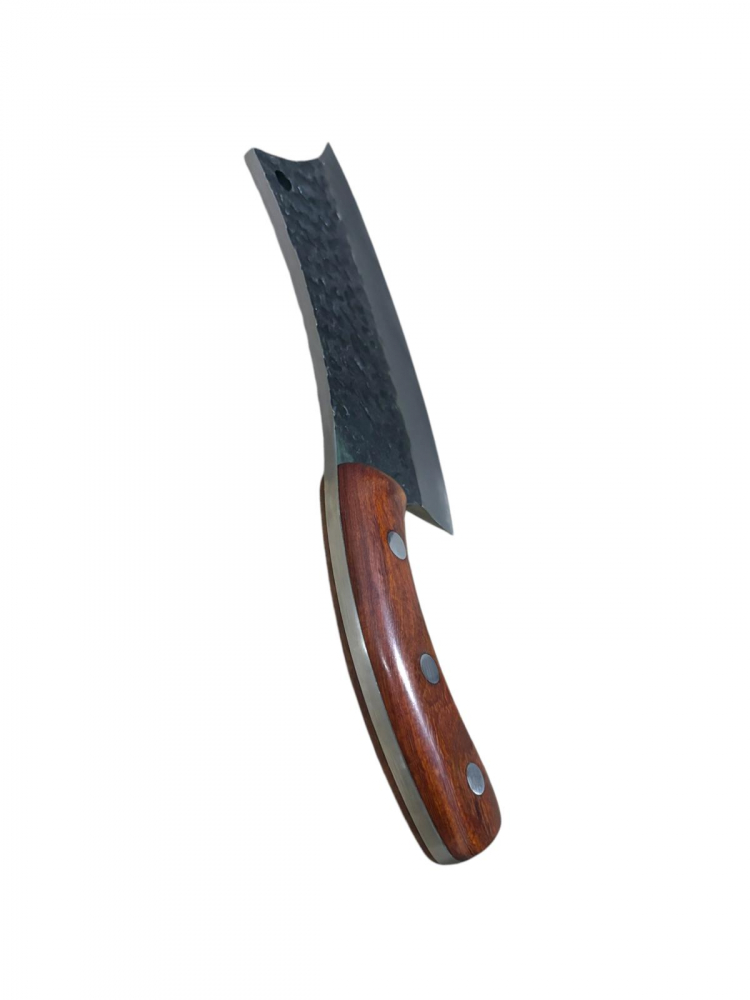Satar de tip japonez, full tang, 375 grame, maner lemn, maro, lama 16cm, total 26cm, AVI-3902 [2]