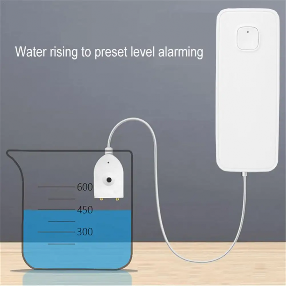 Senzor inteligent de inundatie, fir 90cm, aplicatie Tuya, compatibil Amazon Alexa si Google Assistant, AVI-4651 [6]