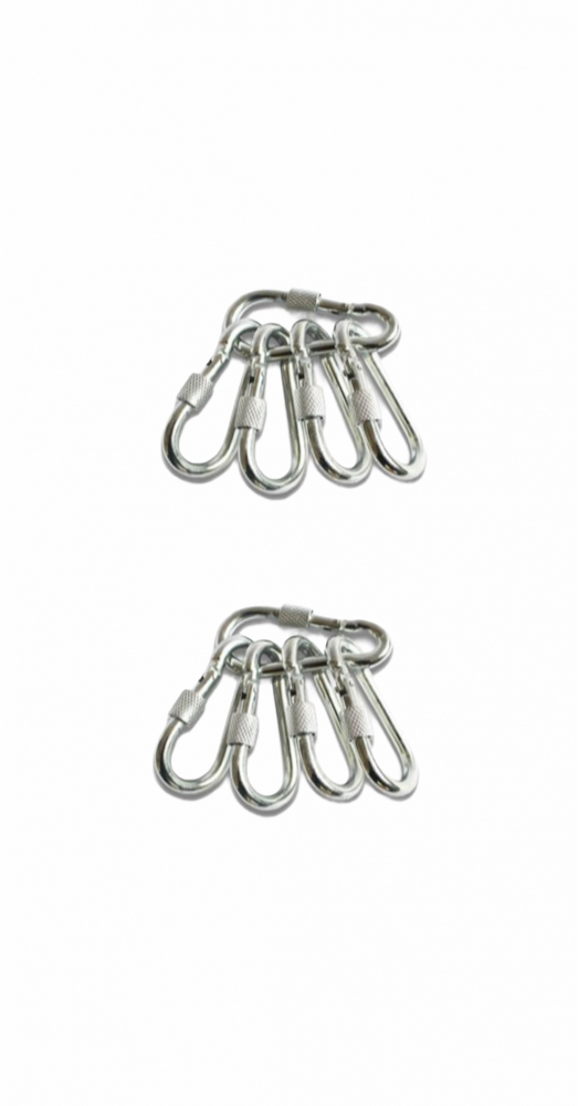 Set 10 Carabine, carabiniere din otel 5mm, Time saver, siguranta cu filet TS-153010 [4]