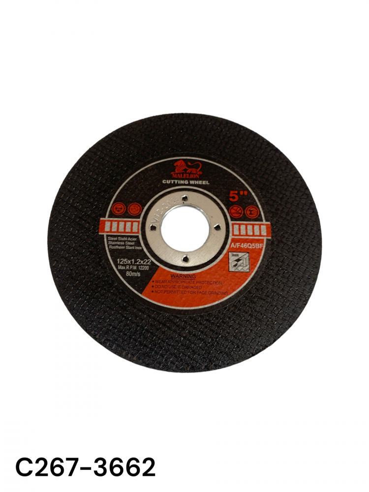 Set 10 discuri de taiat metal 125x1.2mm, Malelion premium, rosu, AVI-3662 [2]