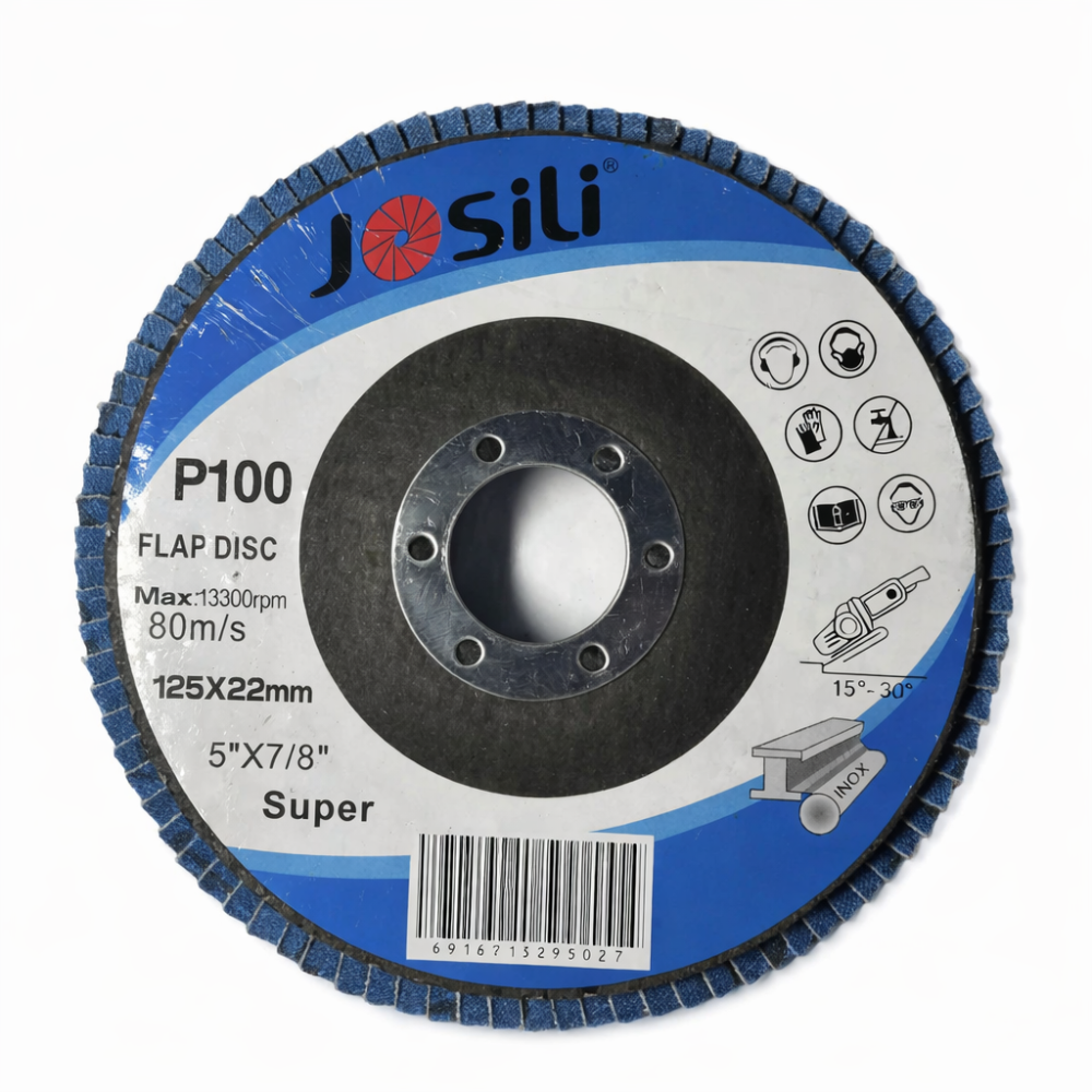 Set 10 discuri lamelare, AVI®, 125 x 22 mm, P100, premium, pentru lemn, metal, inox, polizor unghiular, AVI-1591 [2]