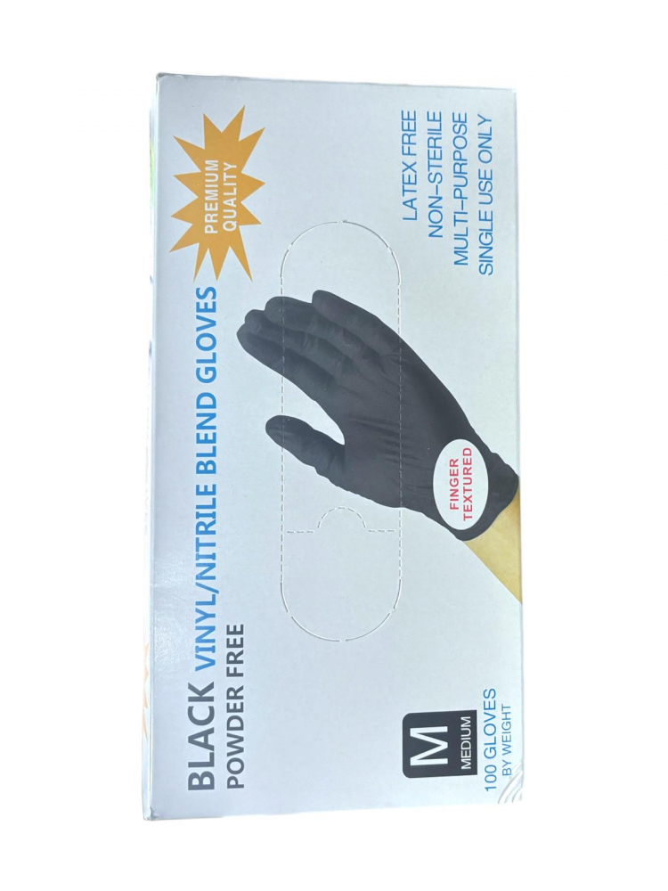 Set 100 bucati manusi AVI® de unica folosinta M, vinil / nitril nepudrate, premium, groase, cutie 550 grame, AVI-4567M [2]
