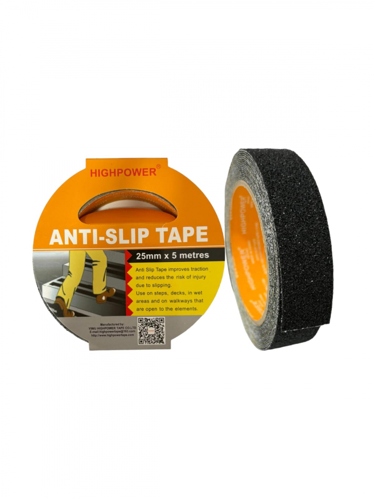 Set 2 buc banda autoadeziva antiderapanta 2.5cm x 5m highpower, pentru scari si alte suprafete alunecoase, AVI-4139 [1]