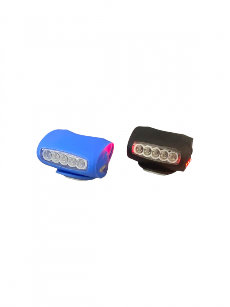 Set 2 buc lumini bicicleta tip licurici cu 5 leduri albe si 2 rosii in lateral, 6 x 4 cm, AVI-160 [2]
