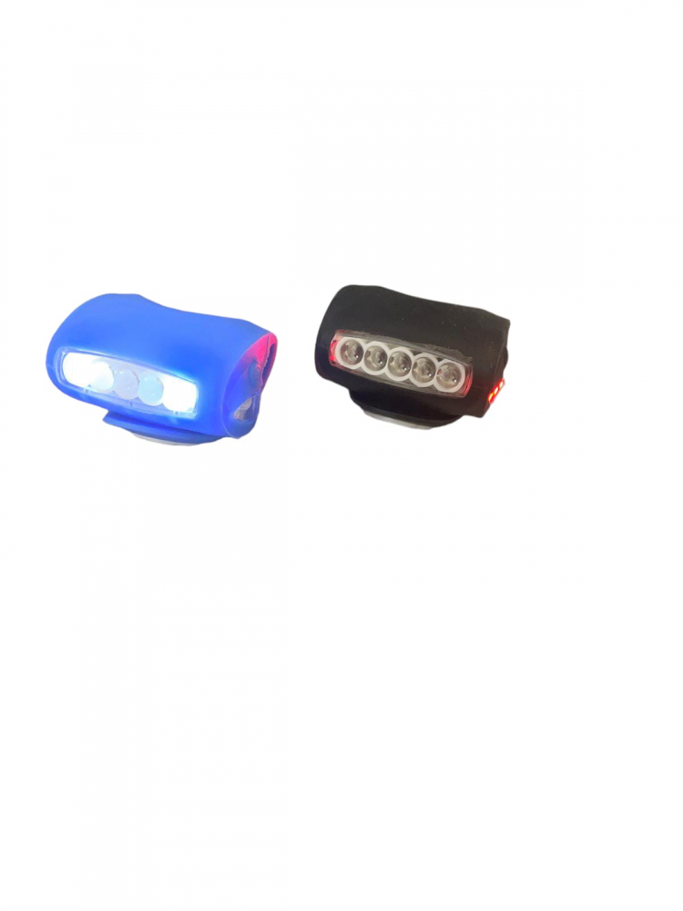 Set 2 buc lumini bicicleta tip licurici cu 5 leduri albe si 2 rosii in lateral, 6 x 4 cm, AVI-160 [4]
