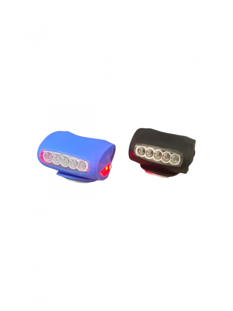 Set 2 buc lumini bicicleta tip licurici cu 5 leduri albe si 2 rosii in lateral, 6 x 4 cm, AVI-160 [3]
