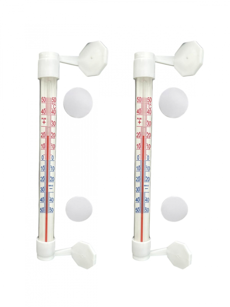 Set 2 buc termometru cilindric, rotativ -50 / +50 grade, suport cu banda dublu adeziva pentru fixare, AVI-4663 [1]