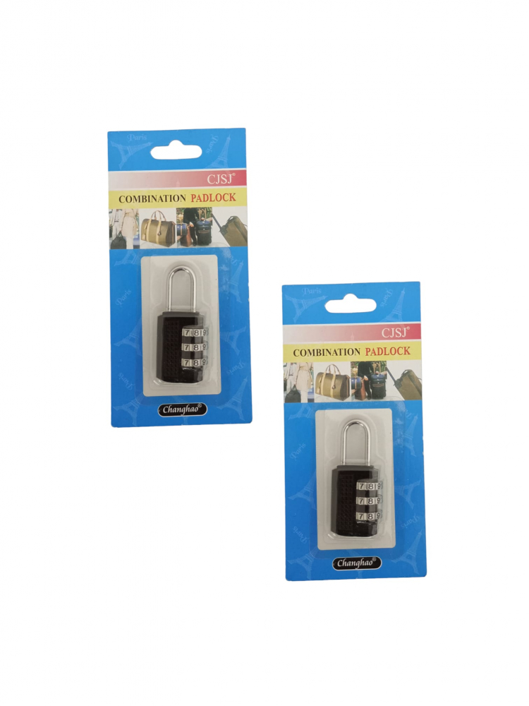 Set 2 lacate negre cu cifru 55x25mm, AVI-2252 [2]