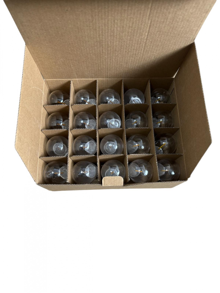 Set 20 becuri E14 de rezerva pentru ghirlande luminoase decorative, 1W, lumina calda, AVI-4817 [2]