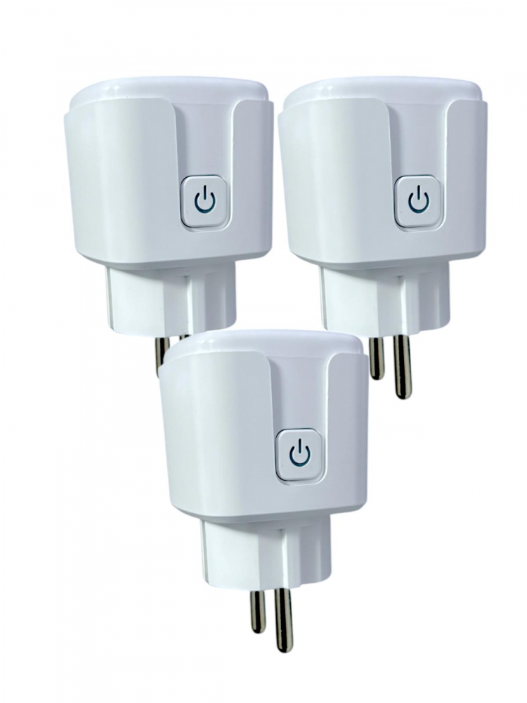 Set 3 buc priza inteligenta 16A, monitorizare consum energie si programare prin aplicatia Tuya - Smartlife, compatibila Alexa si Google Assistant, AVI-4486 [1]