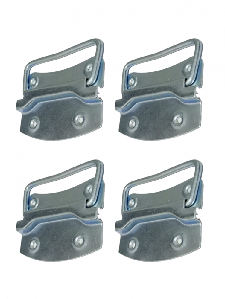 Set 4 maner pentru stupi 5", 12x8cm, AVI-2632, argintiu [1]