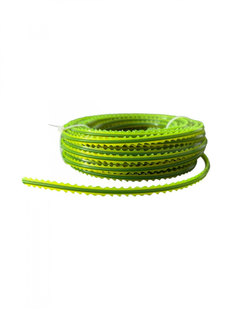 Set 4 role fir 3.5mm, profil blade cu zimti pentru trimmer motocoasa, 15m, verde, cu insertie neagra AVI-4760 [2]