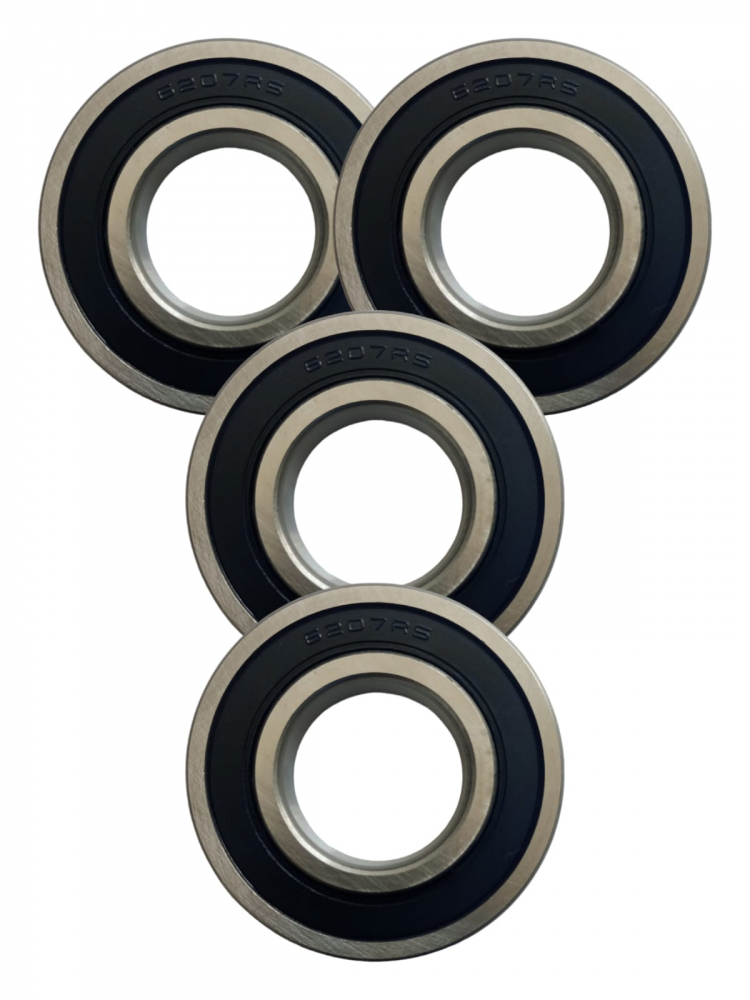 Set 4 rulmenti 6207 RS, Ø 35mm interior, Ø 72mm exterior, H 17mm, AVI-2081 [2]