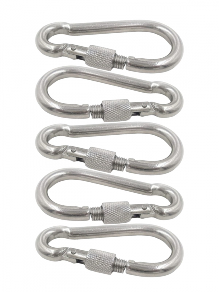 Set 5 carabiniere din otel 11mm x 12cm, AVI-1531 [1]